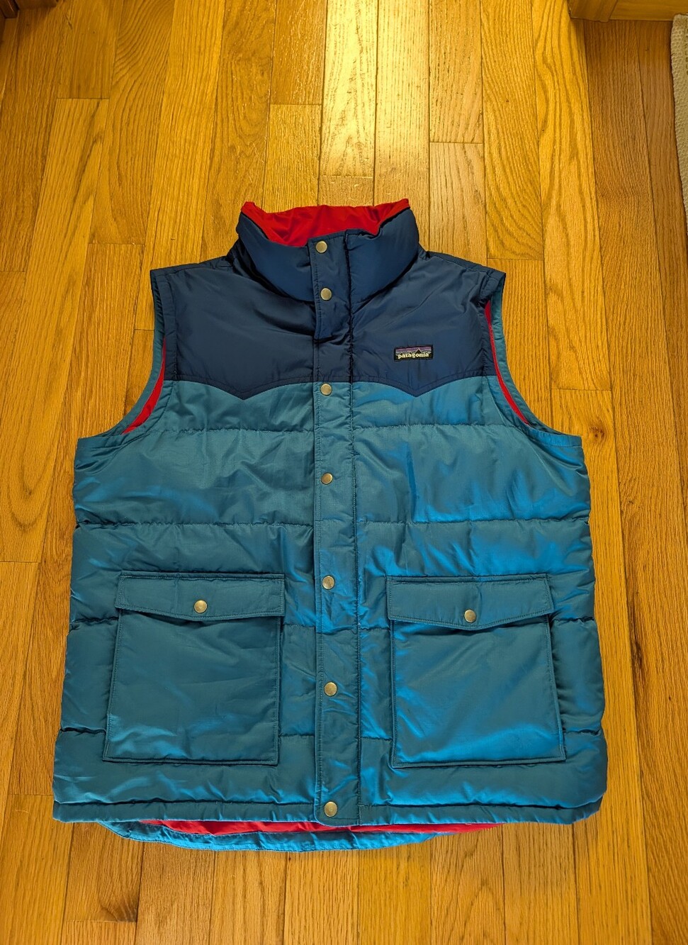 Vintage Y2K 2000s Patagonia Bivy Style Yoke Puffer Vest Classic Down Retro Vtg